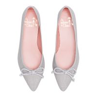 bailarina punta lino gris