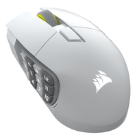 raton gaming corsair scimitar elite wireless se blanco
