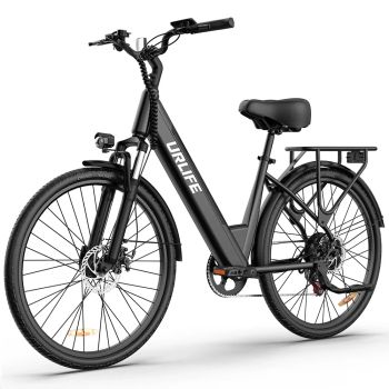 [EU DIRECT] URLIFE E26 Bicicleta eléctrica 36V 13Ah Motor de 250W Velocidad máxima recomendada 25KM/H Neumático de 26 pu