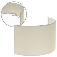 pantalla cipriota redondo tela pvc802 con encaje e27 l30xan14xal17cm beije