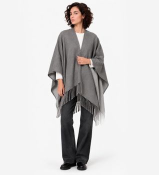 Guess para mujer. AW5660POL03 Poncho Mezcla gris (OSFA), Casual, Poliéster