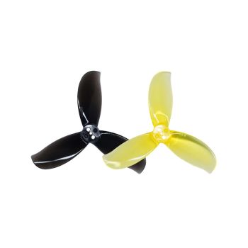 2 pares / 10 pares GEMFAN D2.8, hélice de PC de 3 hojas de 2.8 pulgadas, agujero de 1.5 mm para drones de carreras RC FP