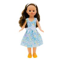 muneca coleccion sintra original 40 cm vestido flores azul edicion limitada - folk artesania