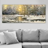 pintura decorativa lienzo yty23893819050120 multicolor 50x120