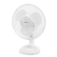 aigostar vicki 33jtm - ventilador de mesa de 2 velocidades diametro 27 cm 22 w oscilacion de 60 grados altura 31 cm ligero 153 kg color blanco diseno exclusivo