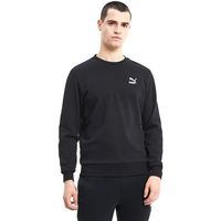 puma jersey classic logo crew embr felpa uomo black 597752 01 para hombre