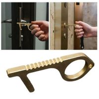antimicrobial press door opener no touch hygiene tool - clean key