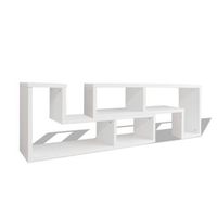 mueble tv  mueble de salon  armario tv en forma de l blanco