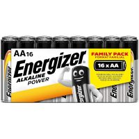 energizer alkaline power pilas aa lr6 16 unidades