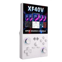 128g consola de juegos portatil xf40v con pantalla ips hd de 4 pulgadas joysticks rgb rk3326 sistema linux de codigo