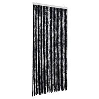 cortina antimoscas chenilla gris antracita 100x230 cm vidaxl