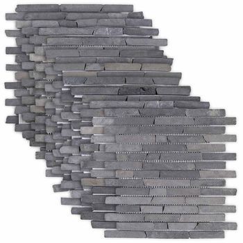 Baldosas De Mosaico Gris 30 X 30 Cm Mármol Vidaxl