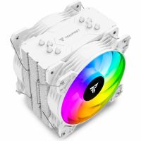 tempest cooler 4pipes 2x120mm rgb ventilador cpu blanco
