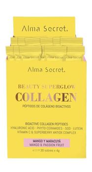 Alma Secret Beauty Superglow Collagen Sabor Mango y Maracuyá 30 Dosis