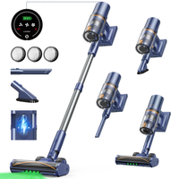 raspiradora inalambrica laresar v11 new- 75000pa alta succion 90 min autonomia 650w potente pantalla inteligente luz verde bateria extraible y accesorios multiusos - para hogar y mascotas