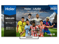 tv mini-led 55 - haier m90 series h55m90eux 4k google tv 144hz 1300 nits dolby atmos plata