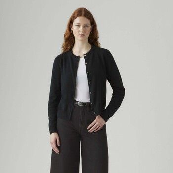 Levis Jersey Super Soft Crewneck Cardi Anthracite Night para mujer