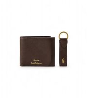 polo ralph lauren para hombre 405974635002 caja de regalo con cartera y llavero marron osfa casual piel