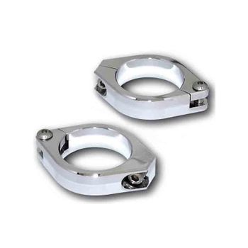 Abrazaderas tubo horquilla Highsider 42-43mm cromo par