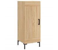 aparador - mueble de almacenamiento madera contrachapada color roble sonoma 345x34x90 cm es4298
