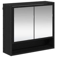 estante de pared roble negro 65 x 20 x 60 cm vidaxl