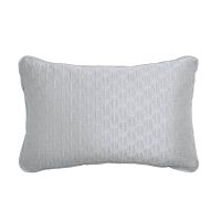 ted baker t quilted cushion - 60x40cm - silver