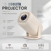 proyector mini led v2 nativo 4k wifi de doble banda bt 500 plus canales en vivo 80 regiones bajo ruido equipo de cine en casa inteligente