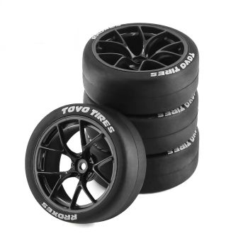 Neumáticos de rally y derrape RC para ruedas de auto de carreras en carretera para Tamiya HSP HPI Kyosho TT01 TT02 XV01