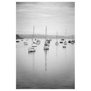 Cuadro - Barcos En El Puerto cm. 60x90