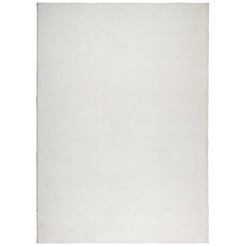 Alfombra De Pelo Corto Look Escandinavo Iza Crema 240x340 Cm Vidaxl