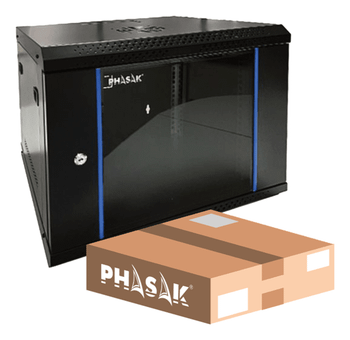 Phasak PHO 2212D armario rack 12U Bastidor de pared Negro
