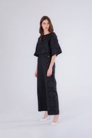 pantalon de popelina con banda lateral san gallo black