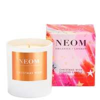 neom wellbeing london scent to de-stress christmas wish 1 wick candle 185g