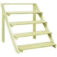 soporte para plantas madera de pino impregnada 80x80x80 cm vidaxl