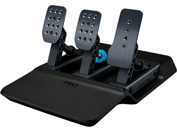 Pedales - Logitech G Pro Racing, PS/PC/Xbox, Freno de celda carga, Personalizable, Resortes intercambiables, extraíbles, Negro