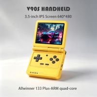 consola de juegos portatil retro flip v90s pantalla ips de 35 pulgadas 640480 funcion de vibracion a133plus regalos para ninos