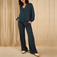 its 9pm frenchie polka dot rayon pyjama set - 12