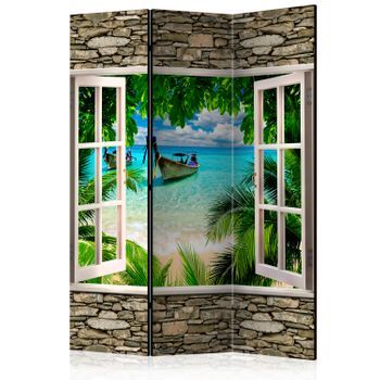 Biombo - Tropical Beach (135x172 Cm)