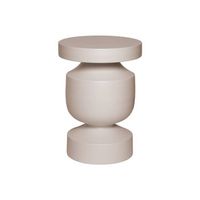 mesa auxiliar de metal crema
