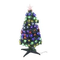 arbol de navidad de fibra optica con 95 luces led rgb y 8 funciones de color