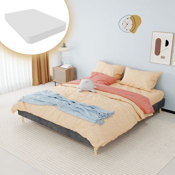 Lit Tapissé Avec Matelas, Gris Velours, Moderne, Espace De Rangement Bas, 140x200 Cm