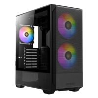 caja pc antec nx416l midi tower ventana vidrio templado rgb usb-c atxitxmatx negra