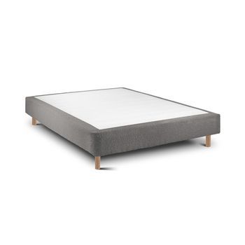 Base De Cama Rígida 20 Ascot  Graphite Redonda 190 X 80 Cm