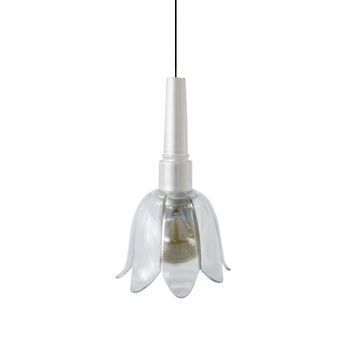 Lámpara de Suspensión vidrio blanco D16 cm