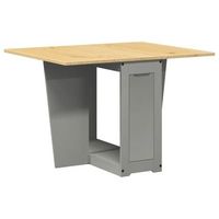 mesa de comedor  mesa de cena plegable mariposa corona madera maciza gris