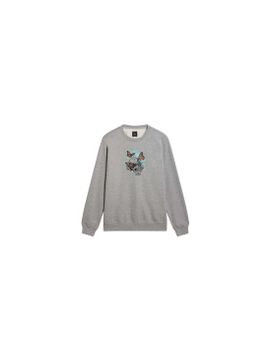 Sudadera Vans Habitat Crew Concrete Heathe Hombre Gris