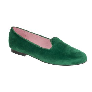 Slipper terciopelo verde
