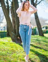 celeste jersey anna para mujer