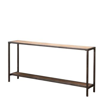 Consola de metal gris
