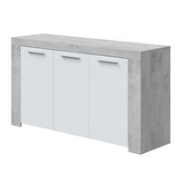 aparador salon pluton 3 puertas estilo industrial diseno moderno 144x42x80 cm